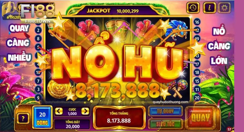 Bí quyết chơi nổ hũ online thắng đậm tại Fi88 