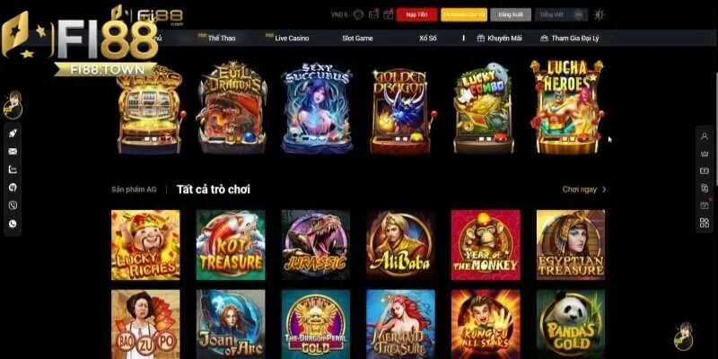 Kho game đa dạng phong phú tại nhà cái Fi88 